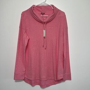 Talbots, funnel neck, pink hoodie​​​​​